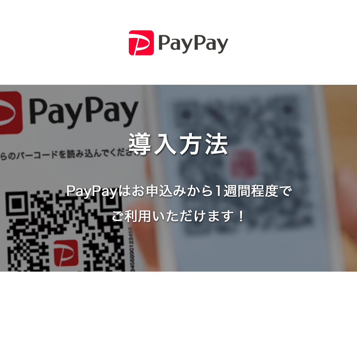 導入の流れ 実店舗決済 Paypay